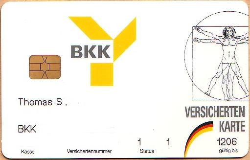 Modelo de tarjeta de seguro de salud en Alemania